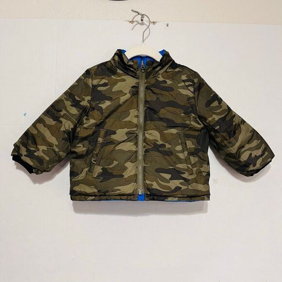 Baby GAP Reversible Puffer Jacket   Size 18-24 Months - Picture 3 of 6